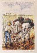 Camille Pissarro The ploughman France oil painting artist